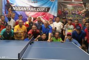 FOTO Meriah Pembukaan Turnamen Tenis Meja Single Nusantara Cup 1 di GOR Wijaya Badminton Kota Bekasi