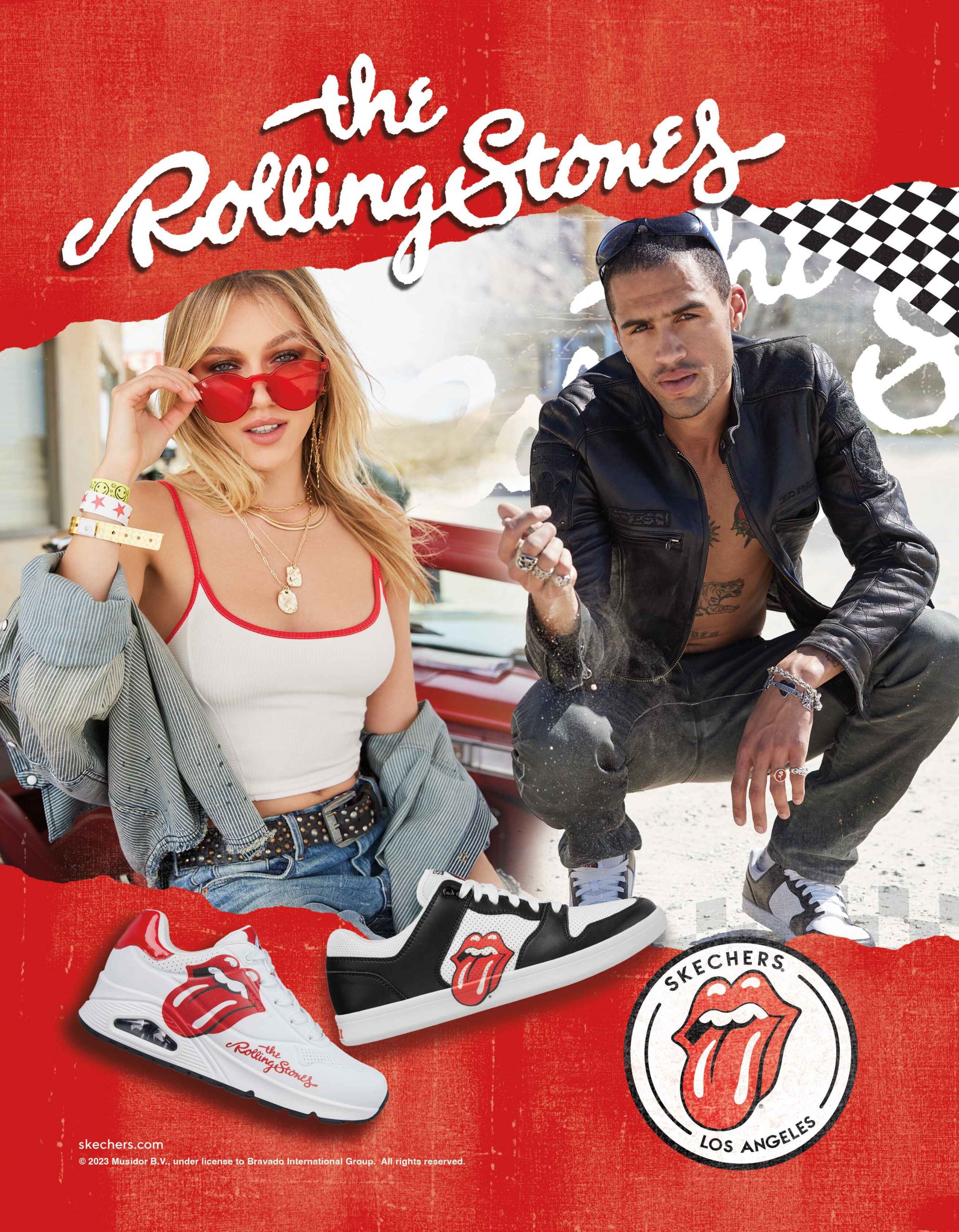 Kolaborasi dengan The Rolling Stones, Skechers Luncurkan Sepatu Terbaru