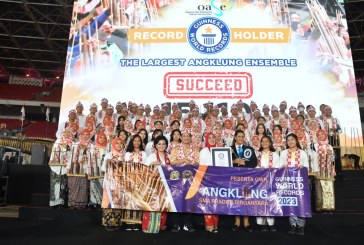 SMA Pradita Dirgantara Turut Pecahkan Rekor Dunia Angklung 2023