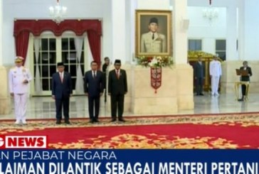 Jokowi Lantik Amran Sulaiman sebagai Menteri Pertanian