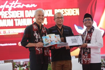 FOTO Duet Ganjar Pranowo-Mahfud MD Daftar sebagai Peserta Pilpres 2024 di KPU