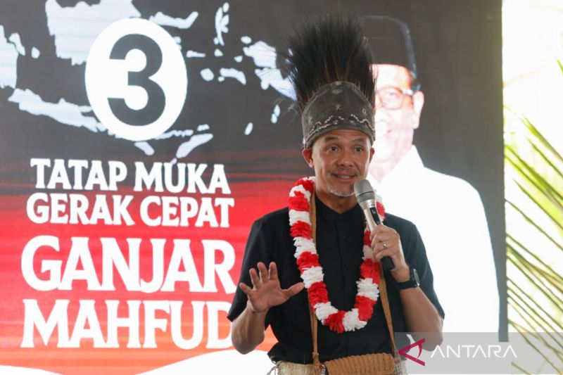 Kampanye Perdana di Merauke, Ganjar Promosikan Program Unggulan Satu Desa Satu Faskes Satu Nakes