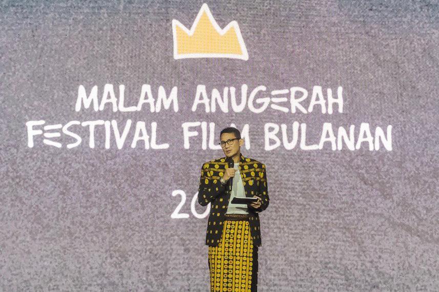 Menparekraf Sebut Malam Anugerah Festival Film Bulanan Perayaan Bagi Pelaku Ekraf Film