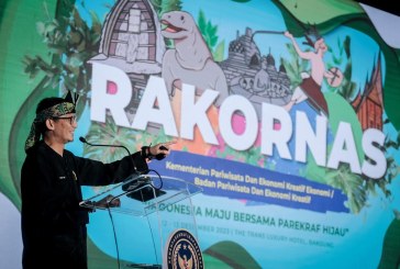 Resmi Dibuka, Rakornas Parekraf 2023 Wujudkan Indonesia Maju Bersama Parekraf Hijau