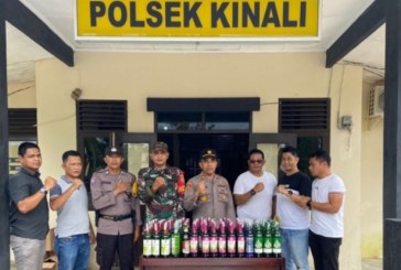Tim Gabungan Polres Pasbar Amankan 60 Liter Minuman Keras Tradisional di Kinali