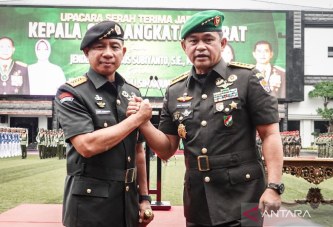 Panglima TNI Pimpin Sertijab KSAD Maruli Simanjuntak