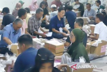 KPU Banjarmasin Temukan 1.154 Surat Suara Rusak saat Penyortiran
