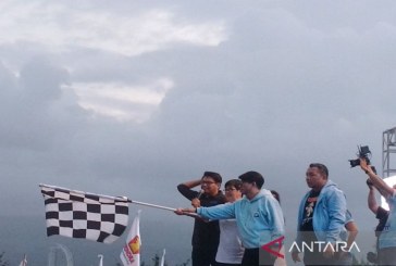 Pembacaan Ikrar Relawan Pemenangan Prabowo-Gibran Warnai Fun Run di Manado
