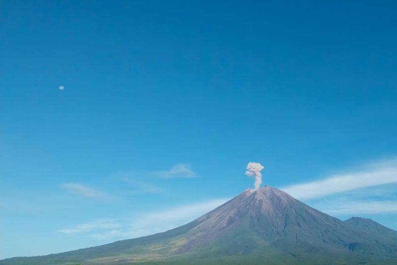 Gunung Semeru Alami Erupsi, Muntahkan Abu Vulkanik Setinggi 900 Meter
