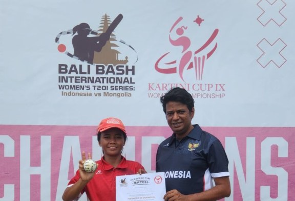 Atlet Putri Indonesia Pecahkan Rekor Dunia Kriket di Bali Bush International