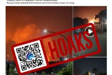 Hoaks Puluhan Korban Kebakaran Gudang Peluru