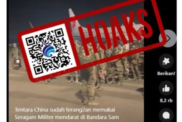 Hoaks Video Tentara Tiongkok Mendarat di Kota Manado