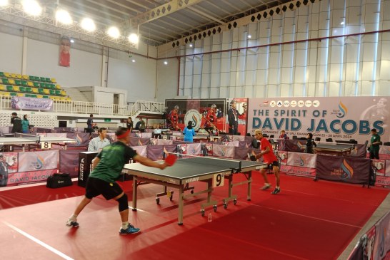 FOTO Para Atlet Tenis Meja Disabilitas Beraksi di Open Tournament The Spirit of David Jacobs
