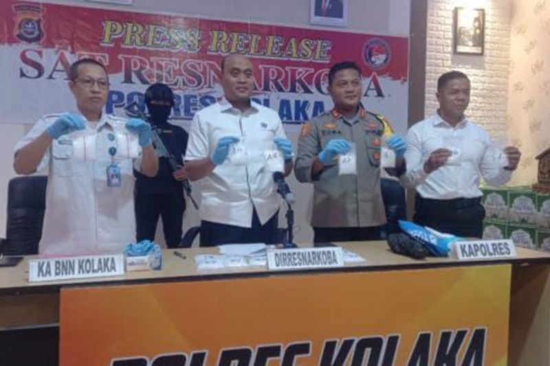 Polres Kolaka Gagalkan Penyelundupan 2 kilogram Sabu dari Medan
