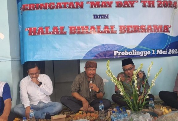 Para Buruh di Probolinggo Gelar Doa Bersama Saat May Day