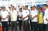Pj Gubernur Heru Tinjau Proyek Normalisasi Kali Ciliwung di Kelurahan Rawajati