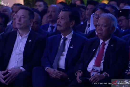 Menko Marves Dampingi Elon Musk di Pembukaan World Water Forum