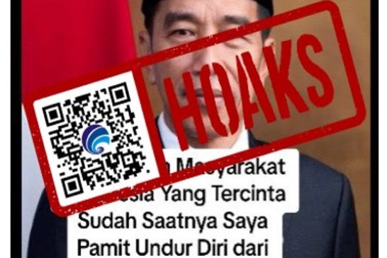 Hoaks Presiden Jokowi Pamit Undur Diri Bagikan Uang